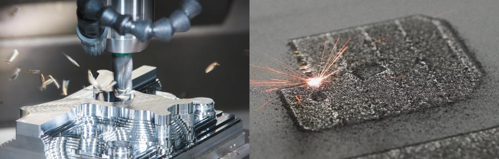 Mecanizado CNC vs impresión de metal (SLM)